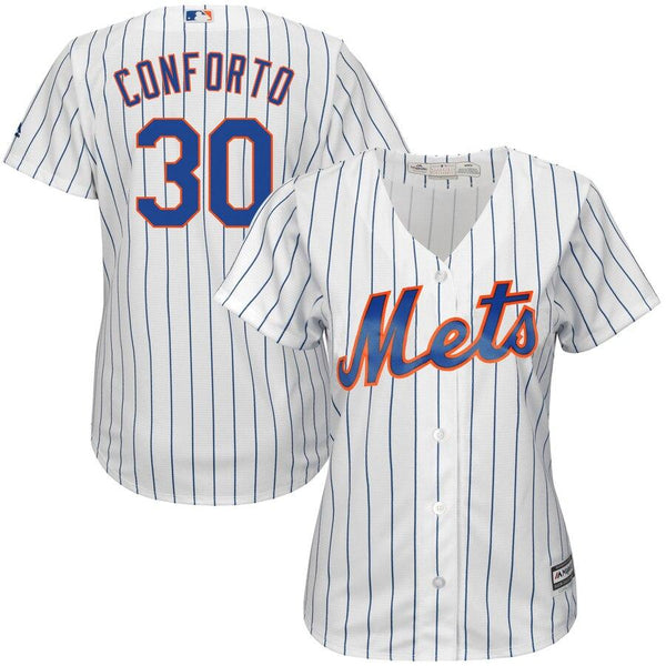 Michael Conforto New York Mets Majestic Women's Home Cool Base Player Jersey - White 2019