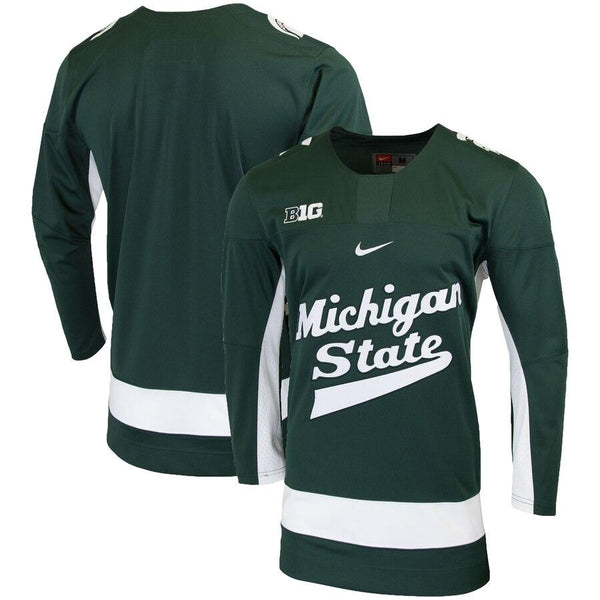 Michigan State Spartans Replica College Hockey Jersey – Green 2019