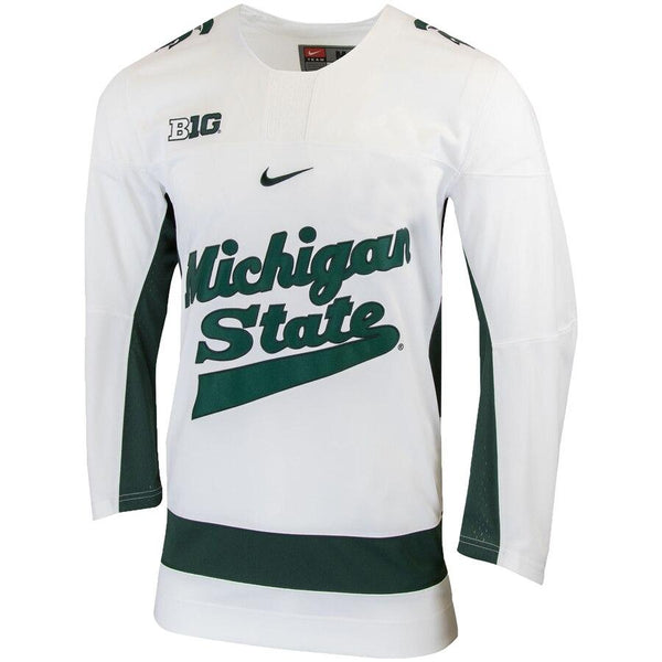 Michigan State Spartans Replica College Hockey Jersey – White 2019