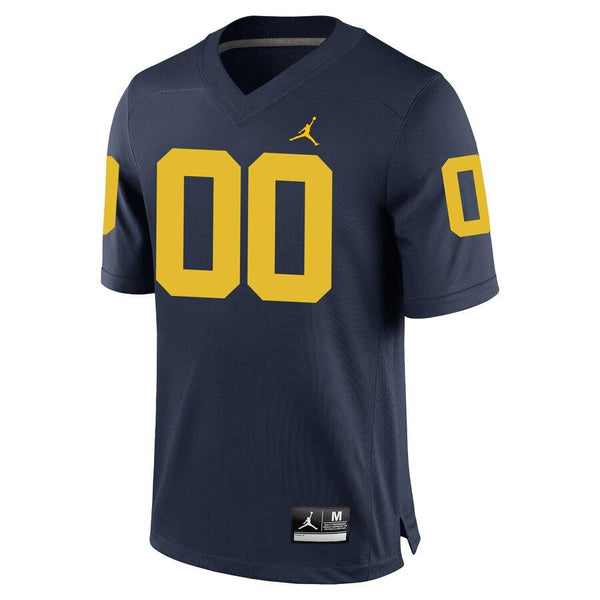 Michigan Wolverines Jordan Brand Custom Replica Football Jersey - Navy 2019