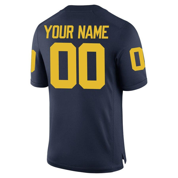 Michigan Wolverines Jordan Brand Custom Replica Football Jersey - Navy 2019