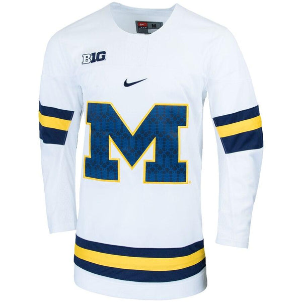 Michigan Wolverines Replica College Hockey Jersey – White 2019