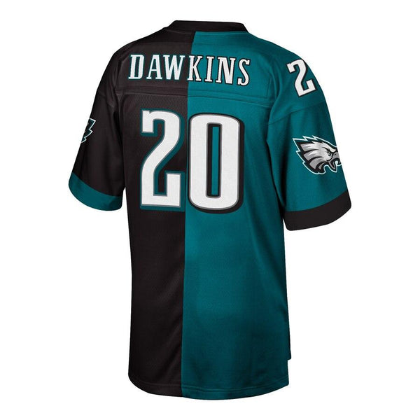 Brian Dawkins Philadelphia Eagles Mitchell &amp; Ness Retired Player Split Replica Jersey – Black/Midnight Green 2019