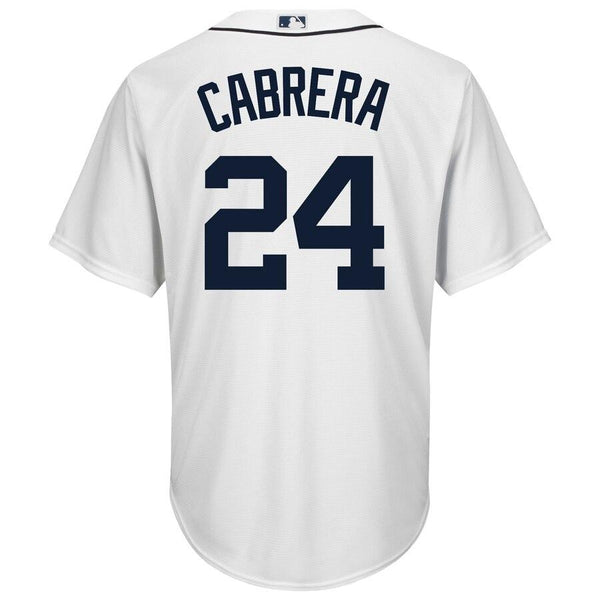 Miguel Cabrera Detroit Tigers Majestic Cool Base Player Jersey - White 2019