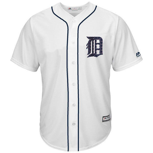 Miguel Cabrera Detroit Tigers Majestic Stars &amp; Stripes Cool Base Player Jersey - White 2019