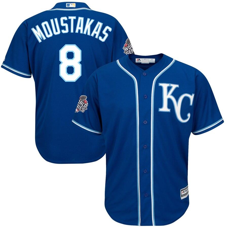 Mike Moustakas Kansas City Royals Majestic 2015 World Series Bound Cool Base Jersey - Royal 2019