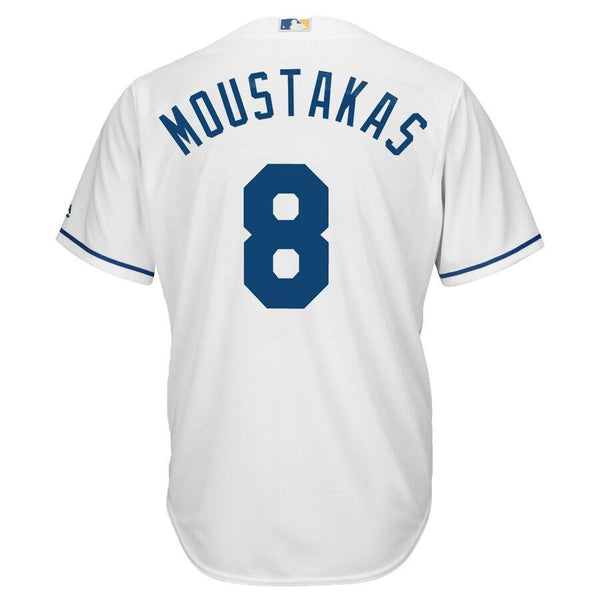 Mike Moustakas Kansas City Royals Majestic Cool Base Player Jersey - White 2019