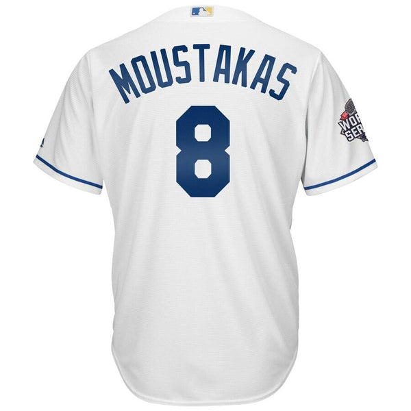 Mike Moustakas Kansas City Royals Majestic World Series Replica Cool Base Jersey - White 2019