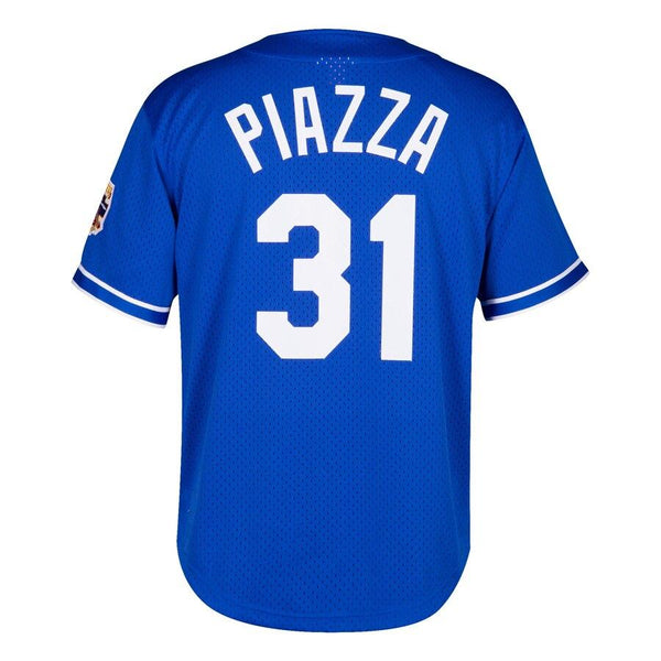 Mike Piazza Los Angeles Dodgers Mitchell &amp; Ness Cooperstown Collection Mesh Batting Practice Jersey - Royal 2019