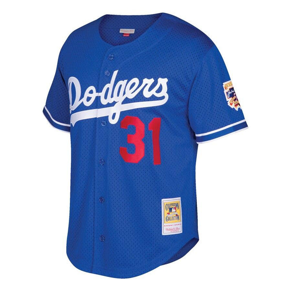 Mike Piazza Los Angeles Dodgers Mitchell &amp; Ness Youth Cooperstown Collection Mesh Batting Practice Jersey – Royal 2019