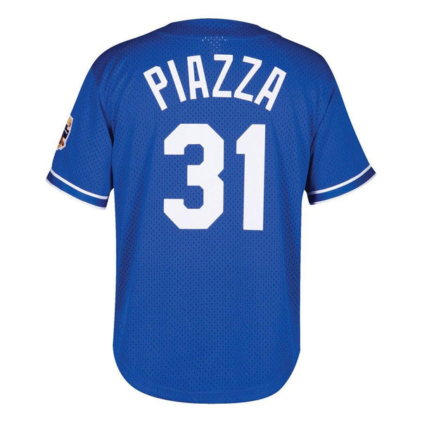 Mike Piazza Los Angeles Dodgers Mitchell &amp; Ness Youth Cooperstown Collection Mesh Batting Practice Jersey – Royal 2019