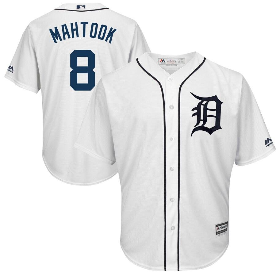 Mikie Mahtook Detroit Tigers Majestic Home Cool Base Player Jersey - White 2019