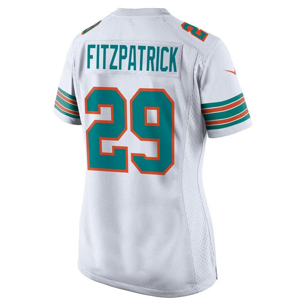 Minkah Fitzpatrick Miami Dolphins Women's Throwback Game Jersey – White 2019