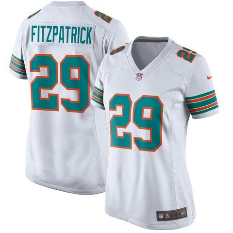 Minkah Fitzpatrick Miami Dolphins Women's Throwback Game Jersey – White 2019