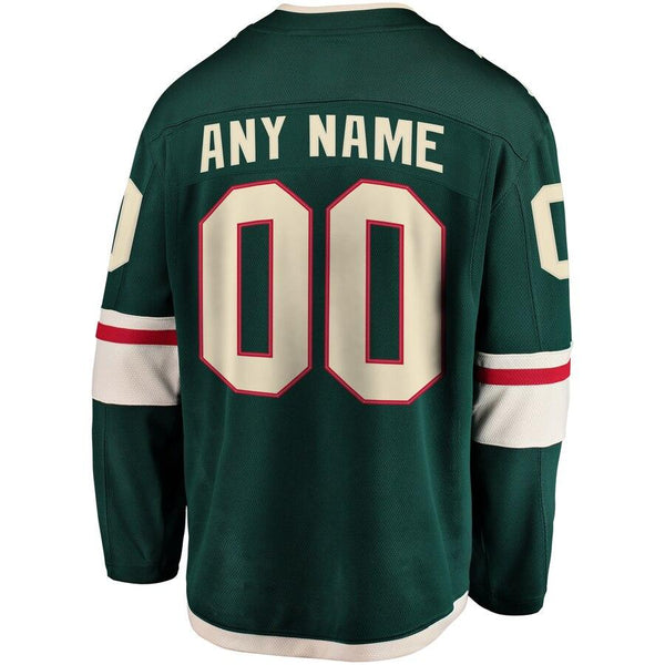 Minnesota Wild Home Breakaway Custom Jersey - Green 2019