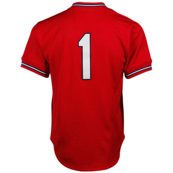 Mitchell &amp; Ness Ozzie Smith St. Louis Cardinals 1985 Throwback Mesh Batting Practice Jersey - Red 2019