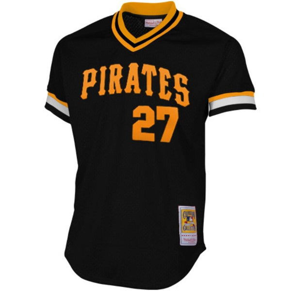 Mitchell &amp; Ness Pittsburgh Pirates Kent Tekulve 1982 Cooperstown Collection Practice Jersey - Black 2019