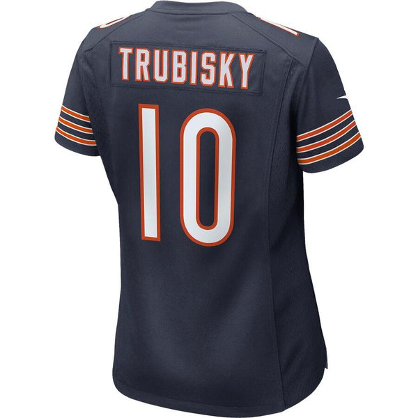 Mitchell Trubisky Chicago Bears Women's 100th Season Game Jersey – Navy 2019