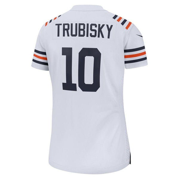 Mitchell Trubisky Chicago Bears Women's 2019 100th Season Alternate Classic Game Jersey - White 2019