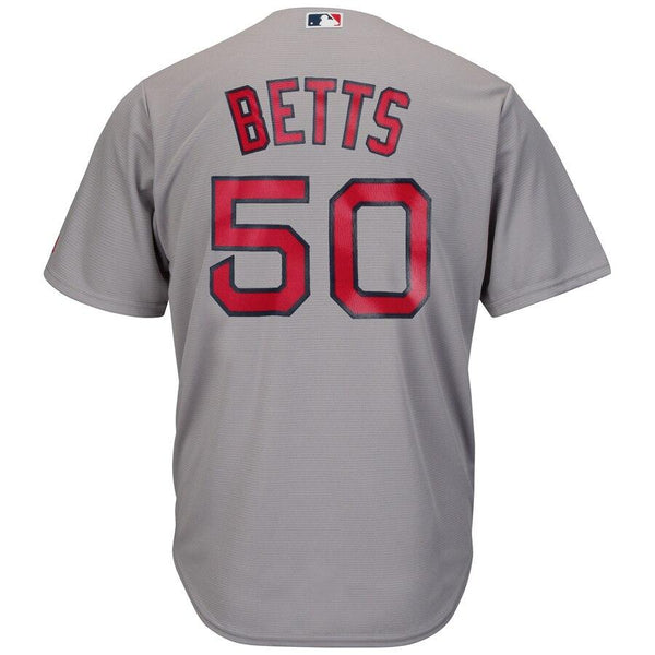 Mookie Betts Boston Red Sox Majestic Cool Base Player Jersey - Gray 2019