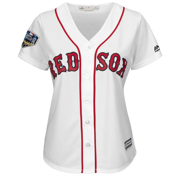 Mookie Betts Boston Red Sox Majestic Women's World Series Cool Base Player Jersey – White 2019
