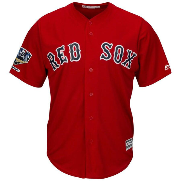 Mookie Betts Boston Red Sox Majestic World Series Champions Alternate Cool Base Player Jersey – Scarlet 2019