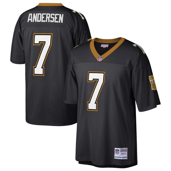 Morten Andersen New Orleans Saints Mitchell &amp; Ness Retired Player Replica Jersey - Black 2019