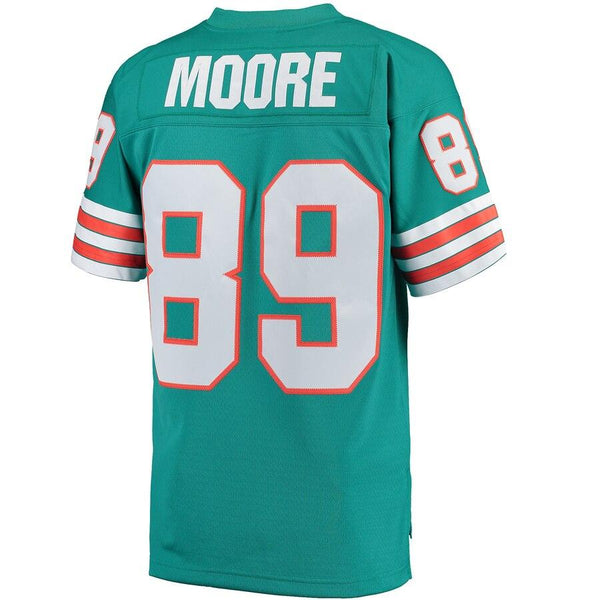Nat Moore Miami Dolphins Mitchell &amp; Ness Retired Player Replica Jersey - Aqua 2019