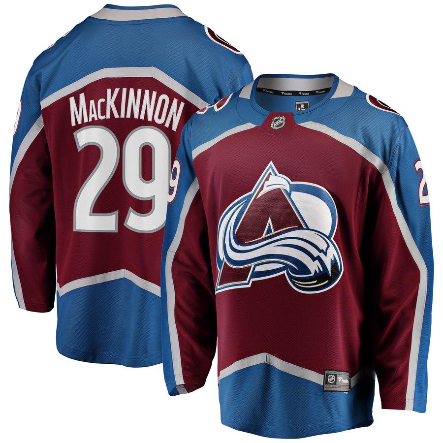 Nathan MacKinnon Colorado Avalanche Breakaway Player Jersey - Burgundy 2019