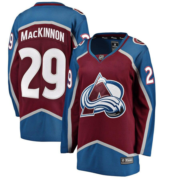 Nathan MacKinnon Colorado Avalanche Women's Home Breakaway Player Jersey - Maroon 2019