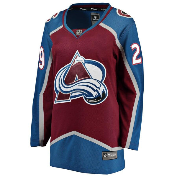 Nathan MacKinnon Colorado Avalanche Women's Home Breakaway Player Jersey - Maroon 2019
