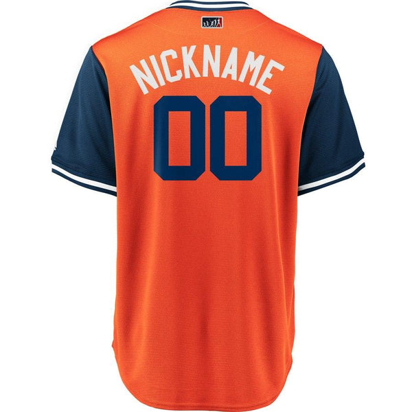Houston Astros Majestic Players' Weekend Cool Base Pick-A-Player Roster Jersey – Orange/Navy 2019