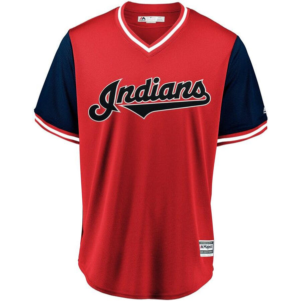 Cleveland Indians Majestic Players' Weekend Cool Base Pick-A-Player Roster Jersey – Red/Navy 2019