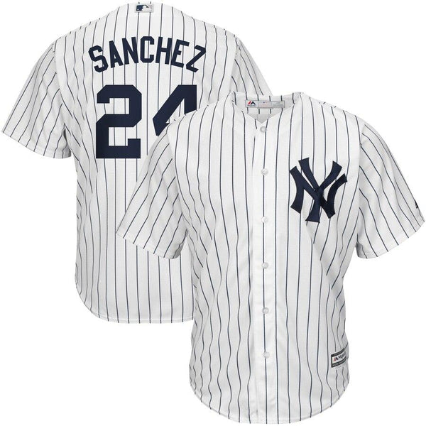 Gary Sanchez New York Yankees Majestic Home Official Cool Base Player Jersey - White/Navy 2019