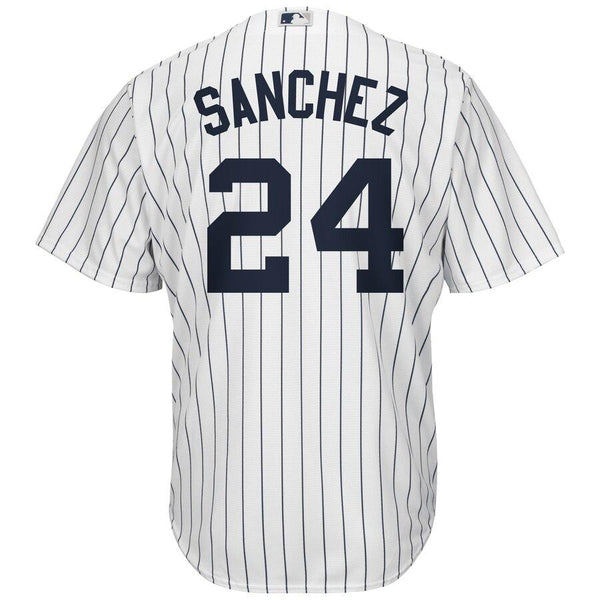 Gary Sanchez New York Yankees Majestic Home Official Cool Base Player Jersey - White/Navy 2019