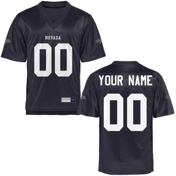 Nevada Wolf Pack Personalized Football Name &amp; Number Jersey - Navy Blue 2019