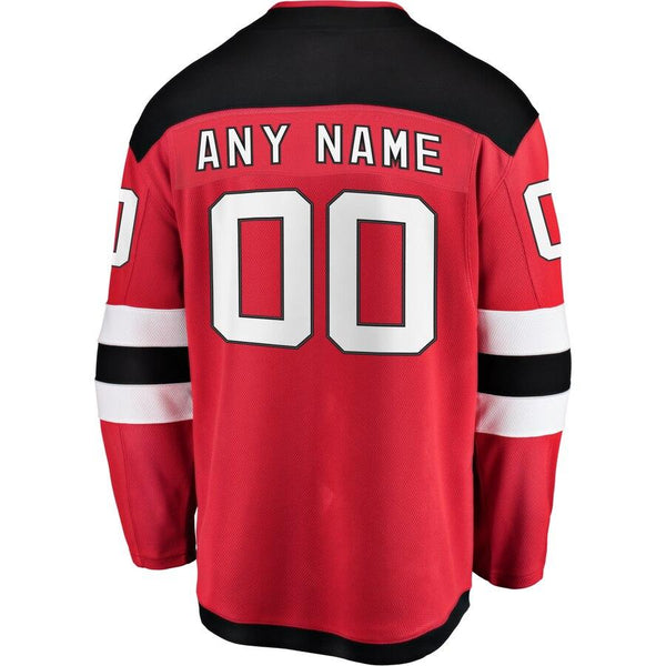 New Jersey Devils Home Breakaway Custom Jersey - Red 2019
