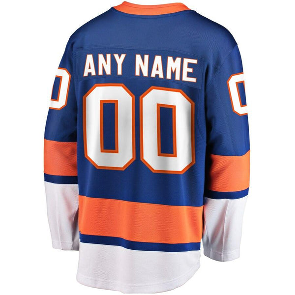 New York Islanders Home Breakaway Custom Jersey - Blue 2019