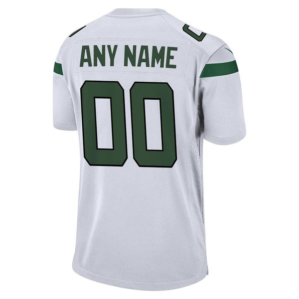 New York Jets Youth Custom Game Jersey – White 2019