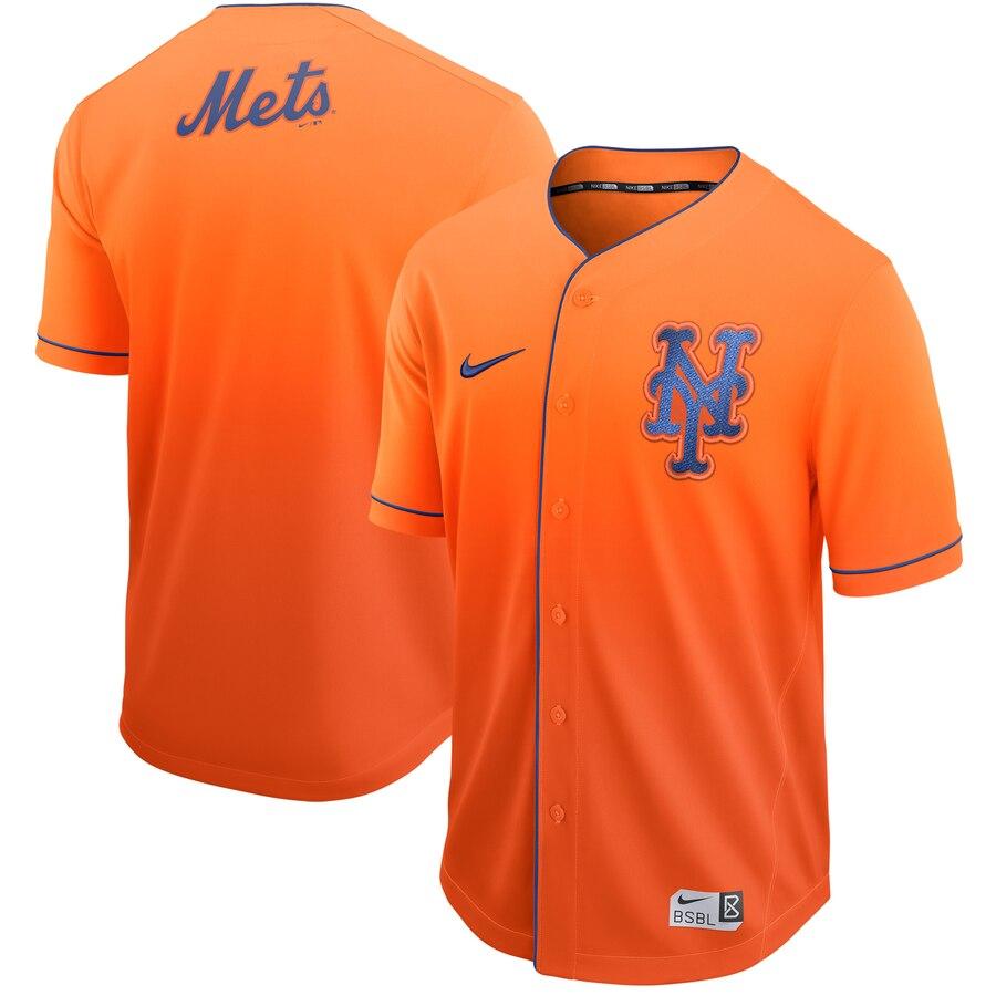 New York Mets Fade Jersey - Orange 2019