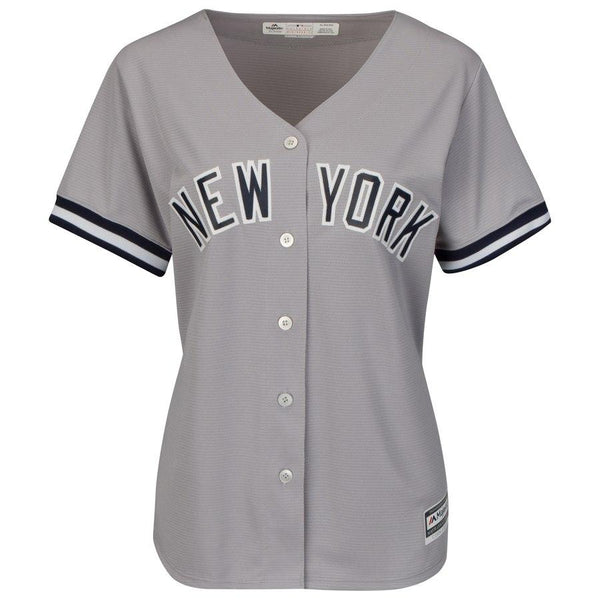 New York Yankees Majestic Women's Road Cool Base Replica Team Jersey - Gray 2019