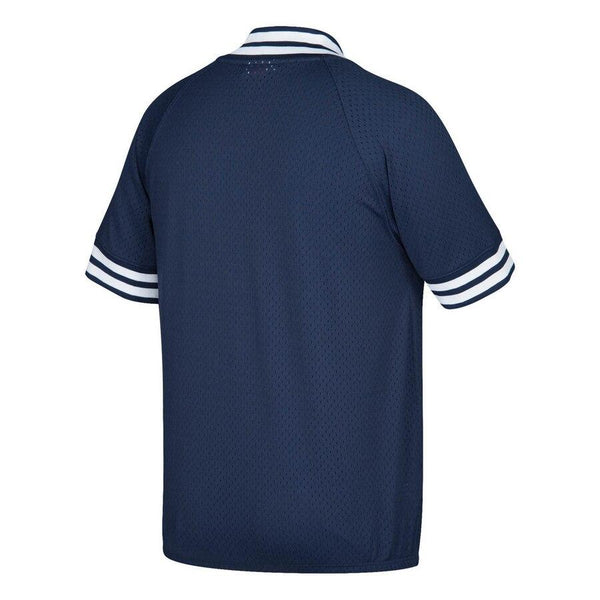 New York Yankees Mitchell &amp; Ness Cooperstown Collection Mesh Batting Practice Quarter-Zip Jersey - Navy 2019