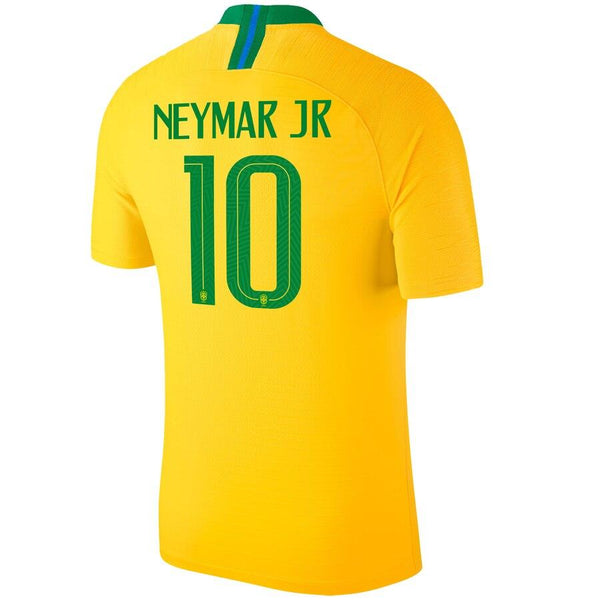 Neymar Santos Brazil National Team Home Vapor Match Player Jersey – Gold 2019