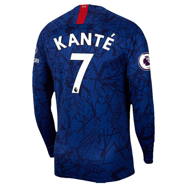 N'Golo Kanté Chelsea 2019 Home Stadium Long Sleeve Replica Player Jersey – Blue 2019