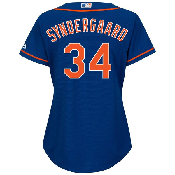 Noah Syndergaard New York Mets Majestic Women's Cool Base Player Jersey - Royal 2019