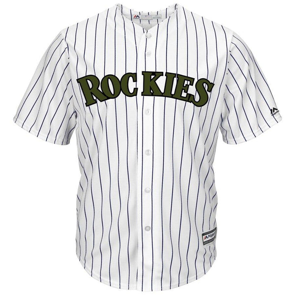 Nolan Arenado Colorado Rockies Majestic Memorial Day Cool Base Player Jersey - White 2019