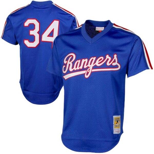 Nolan Ryan Texas Rangers Mitchell &amp; Ness 1989 Cooperstown Collection Mesh Batting Practice Jersey - Royal 2019