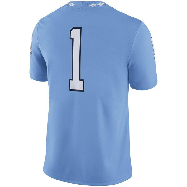 North Carolina Tar Heels Jordan Brand Game Football Jersey – Carolina Blue 2019