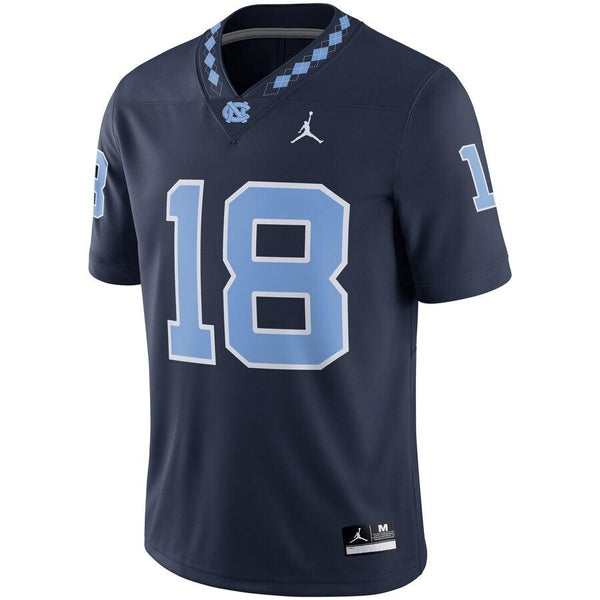 North Carolina Tar Heels Jordan Brand Game Football Jersey – Navy 2019