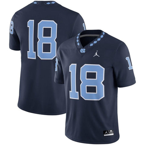 North Carolina Tar Heels Jordan Brand Game Football Jersey – Navy 2019
